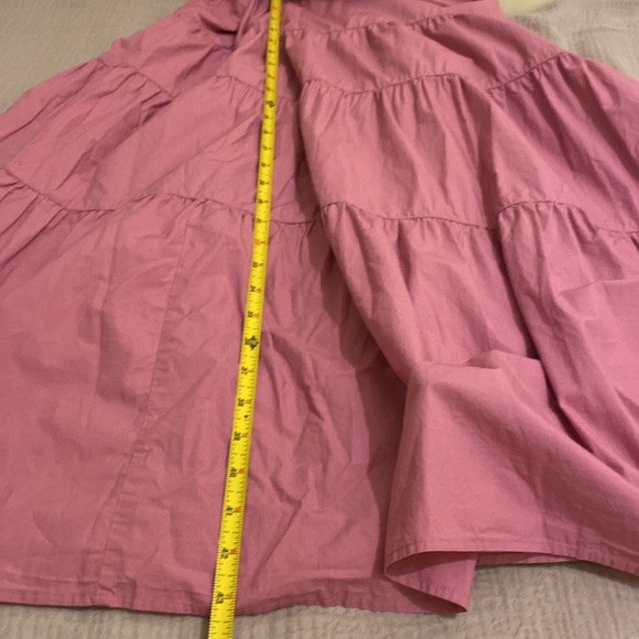 Madewell Sidonie Poplin Maxi Dress Pink Sleeveless Dress. Size M. Style NL119 - Picture 10 of 12